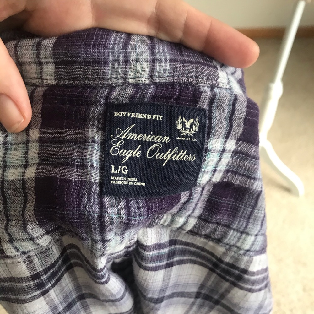 American Eagle boyfriend fit button down